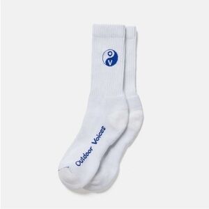 Outdoor Voices Graphic Crew Socks Women’s size S/M NWT